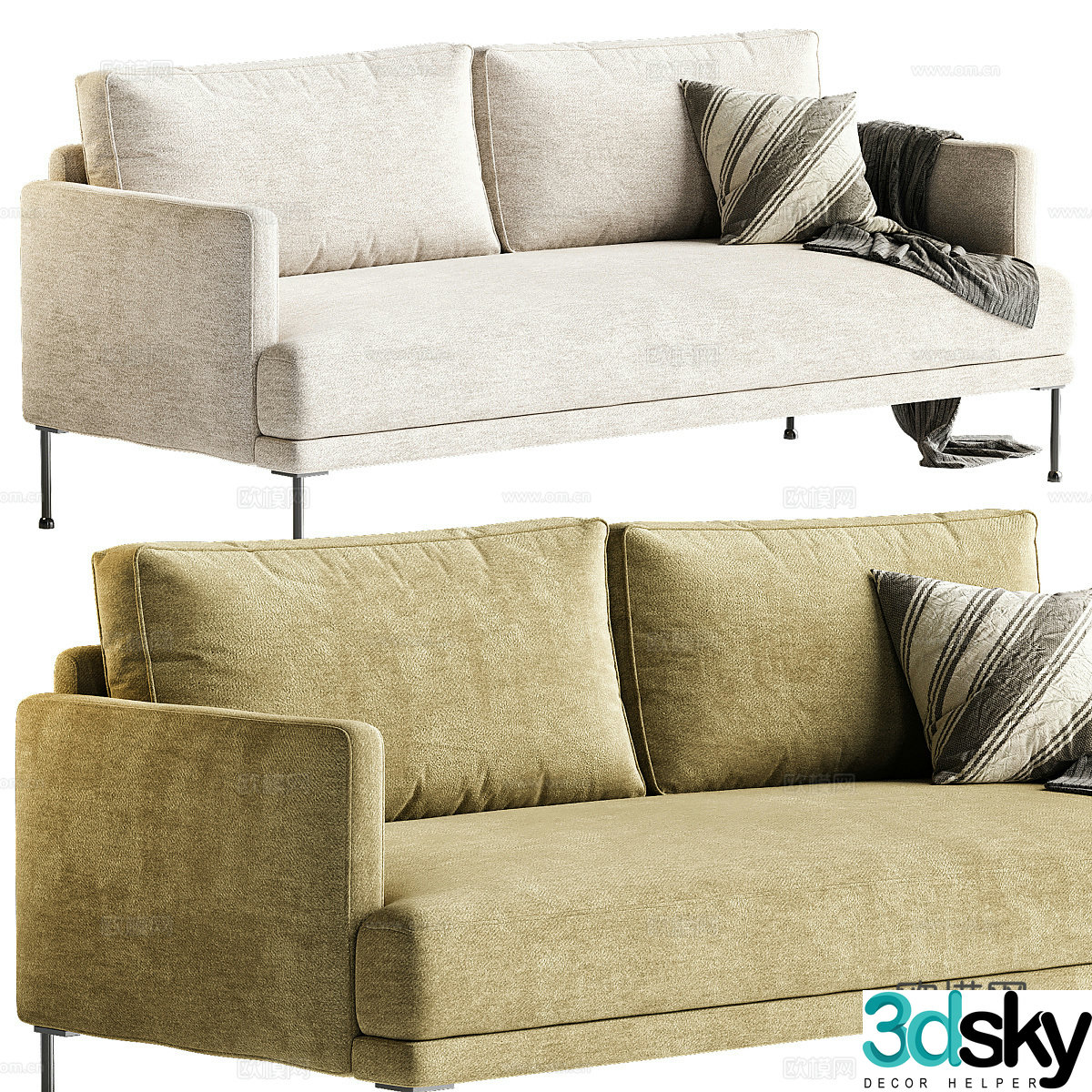 Westwing series Fluente sofa 3d model