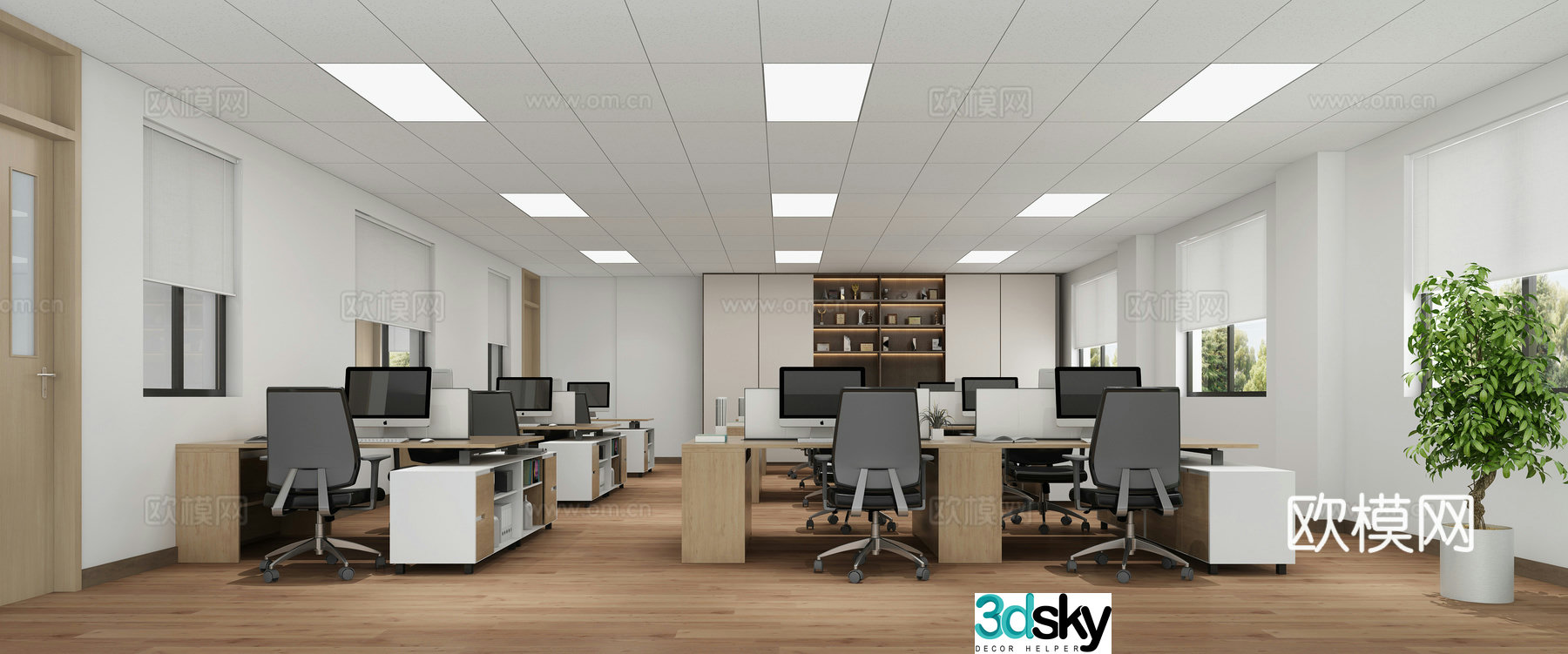 Modern office 3d model