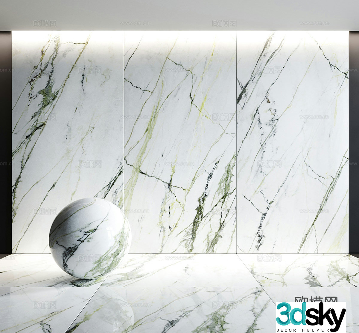 Rock slabs large slab bricks luxury stone marble 3d model