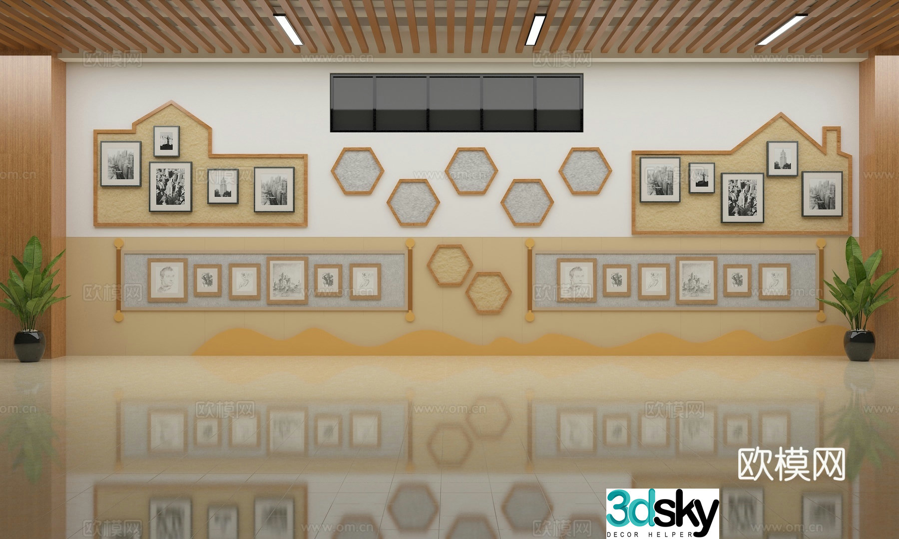 Hall Kindergarten 3d model