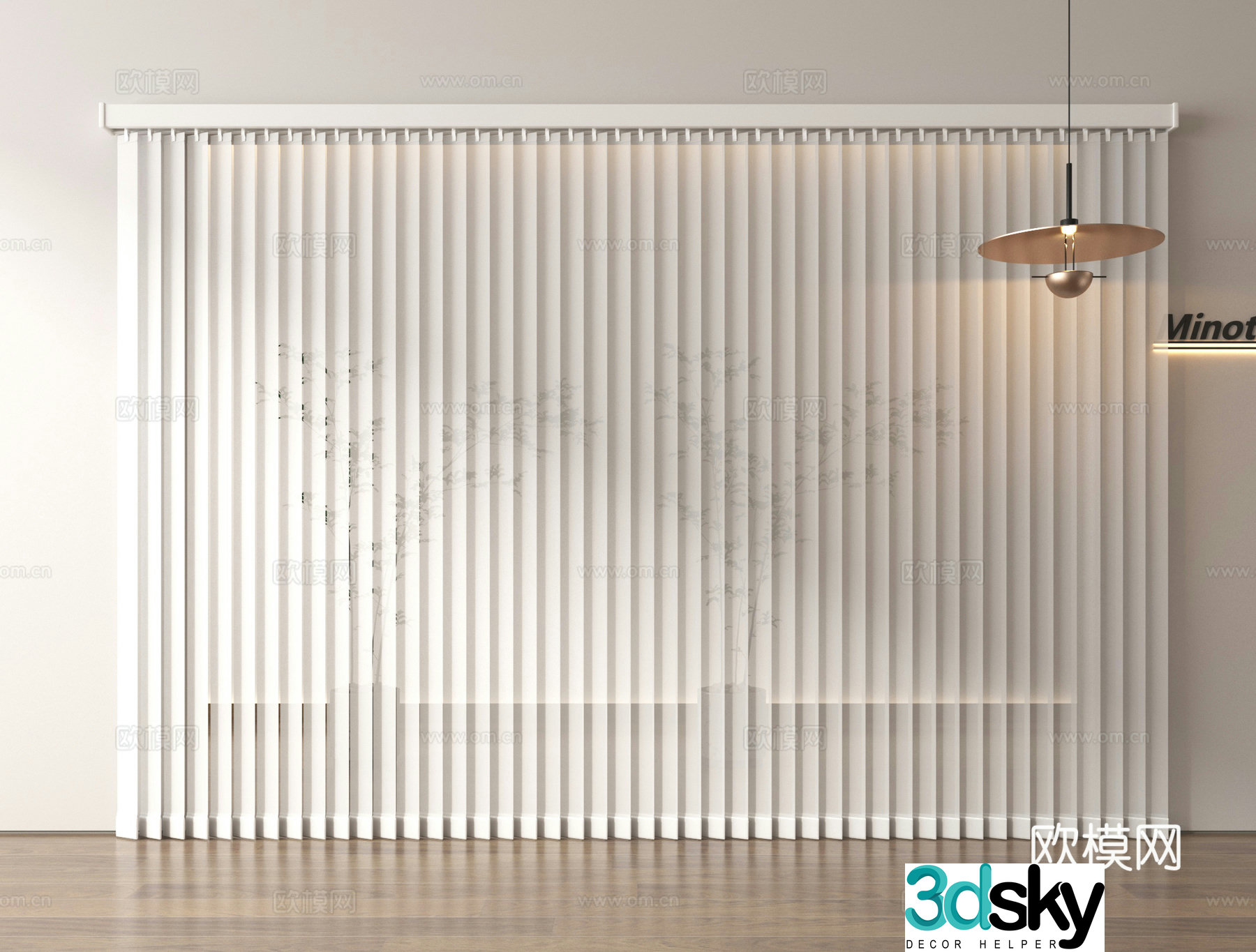 Curtain Venetian blinds Dream curtain 3d model
