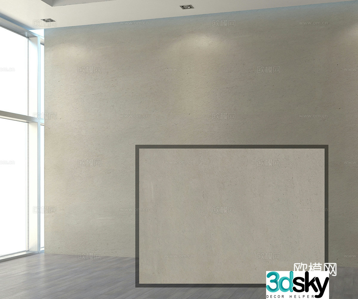 Microcement Art paint 3d model