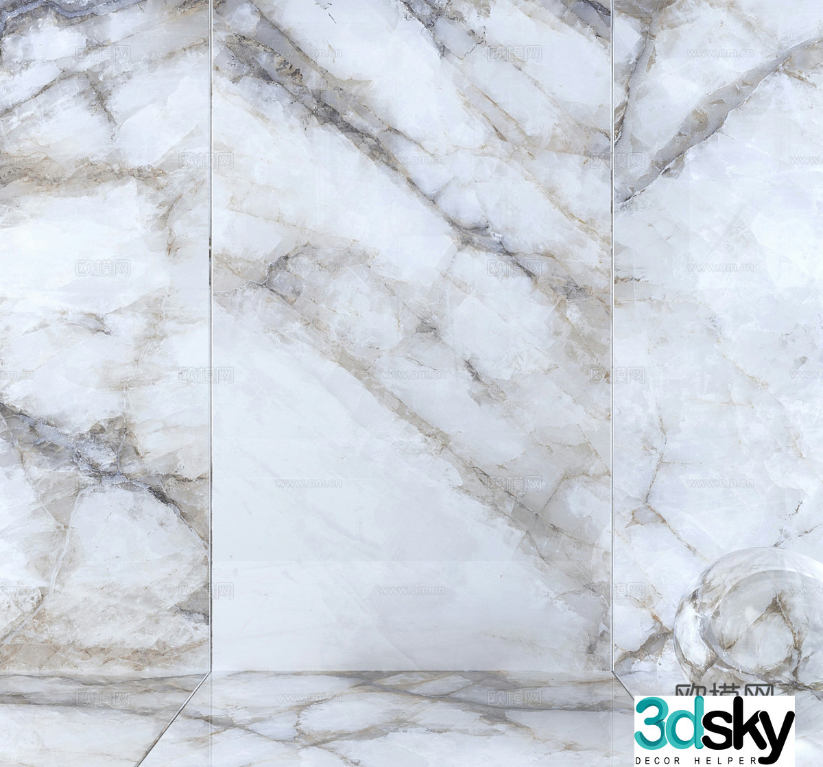 Modern stone marble luxury stone marble wall 3d model