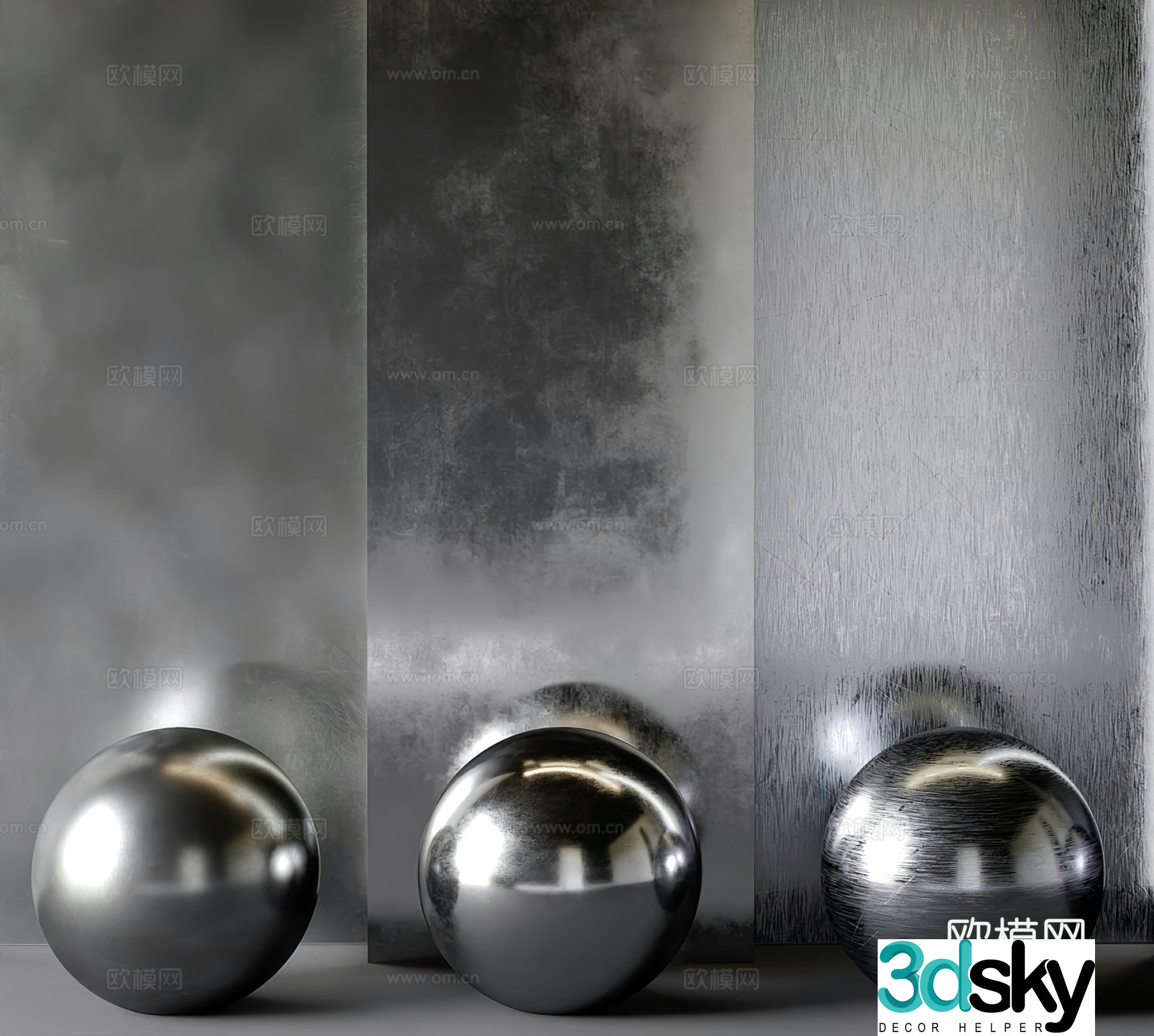 Metal plate Metal wall panel 3d model