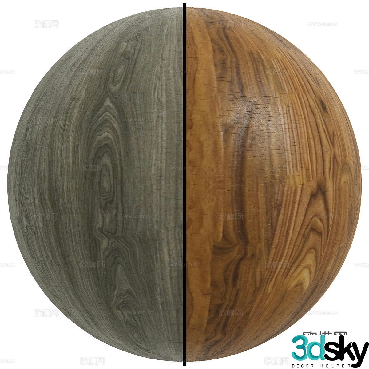 Wooden veneer 3d model