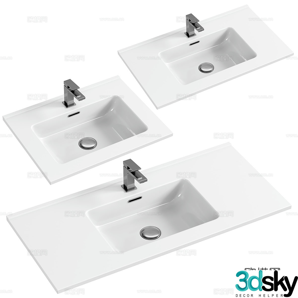 Ceramic washbasin washbasin washbasin 3D model
