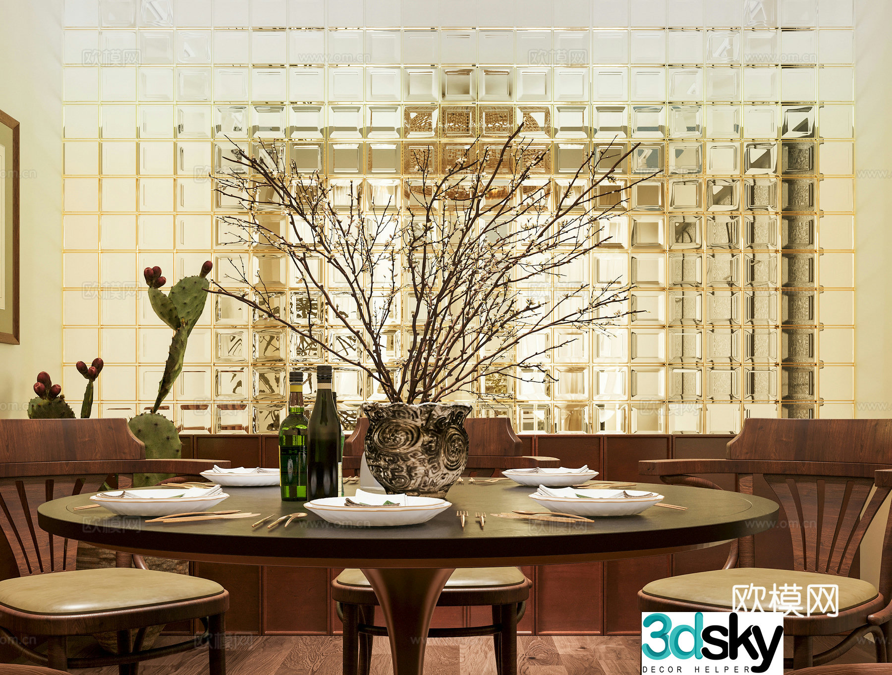 French Western Restaurant Private Room French Private Room Atmospheric Private Room Atmospheric Private Room Hotel Private Room 3D Model