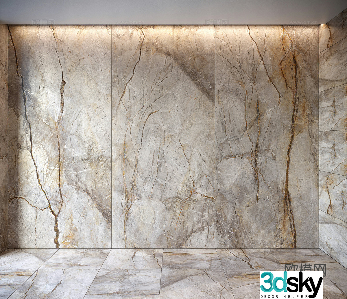 Modern light luxury stone luxury stone marble stone rock slab cultural stone 3d model