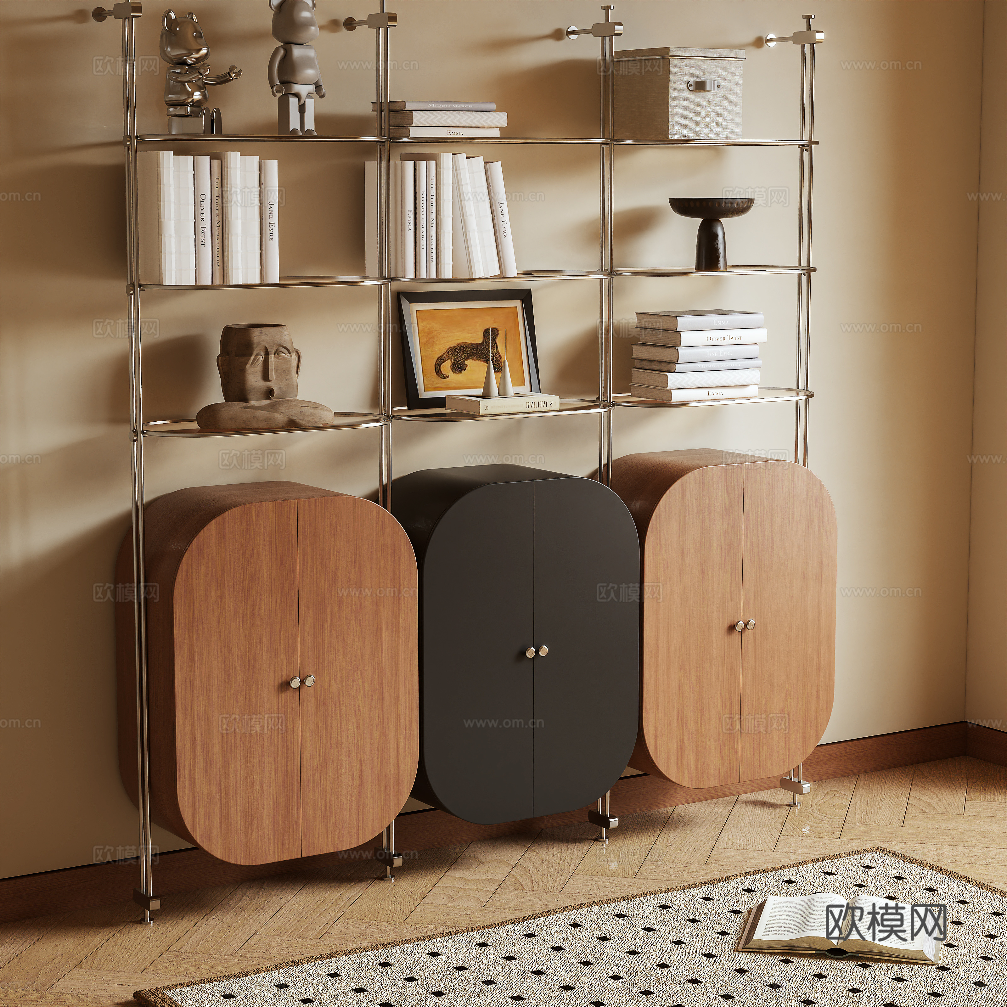 Bookcase Bookshelf 3D model