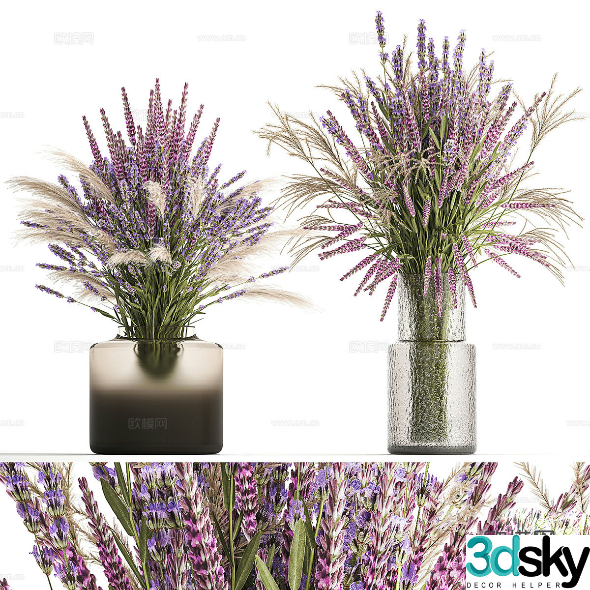 Vase flowers 3d model