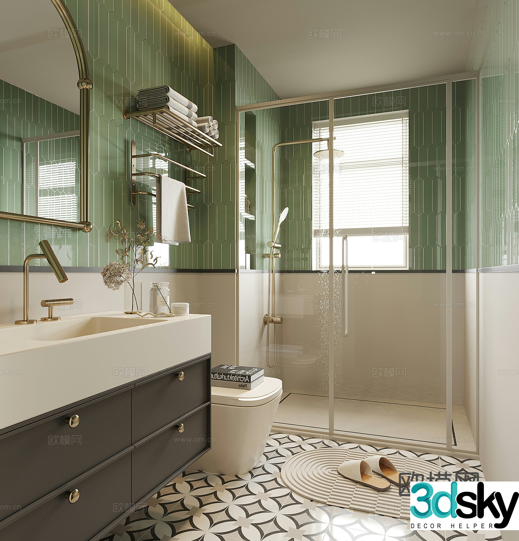 Modern bathroom 3d model