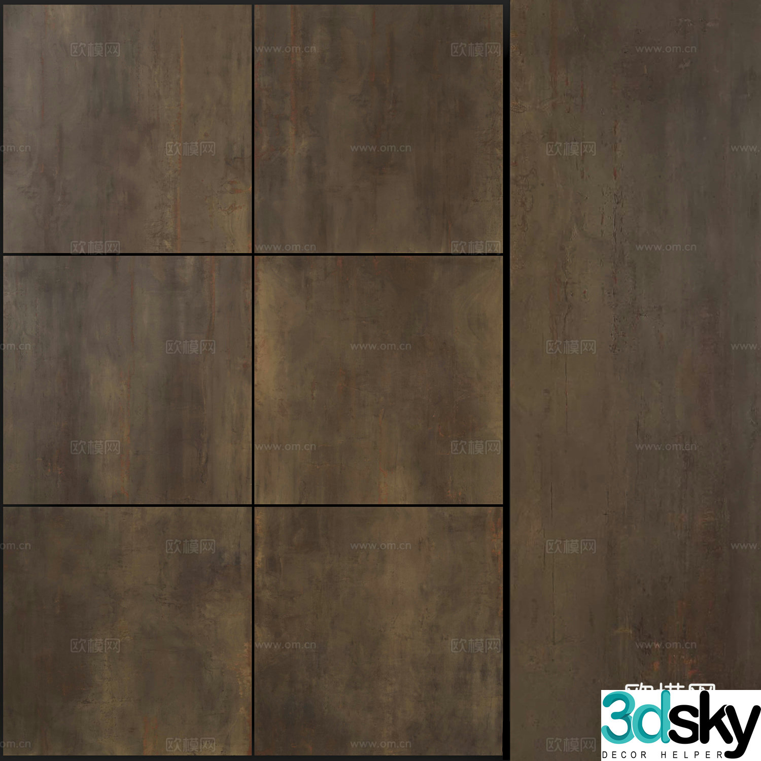 3D model of floor tiles