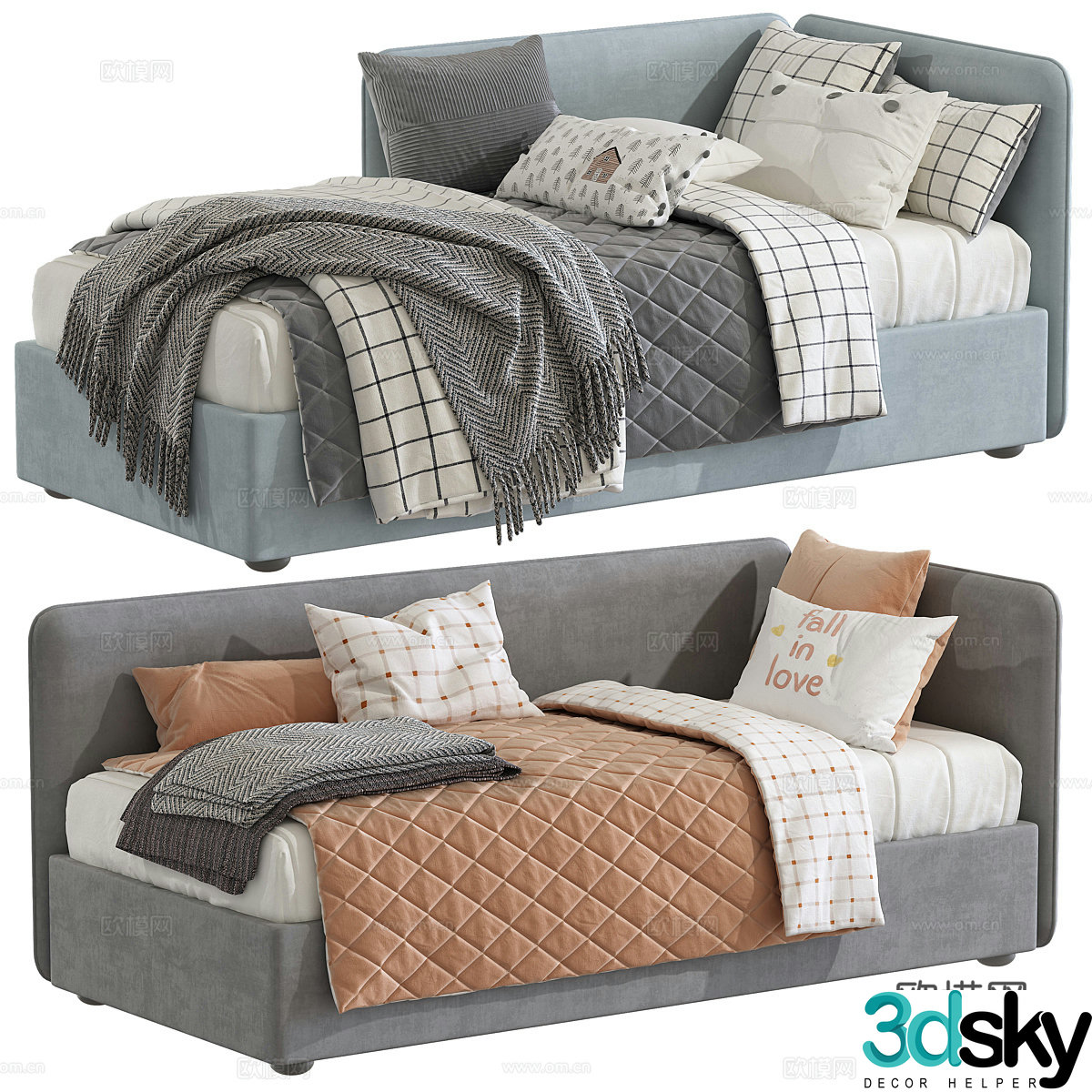 New Chinese LEVEL children’s bed 3D model