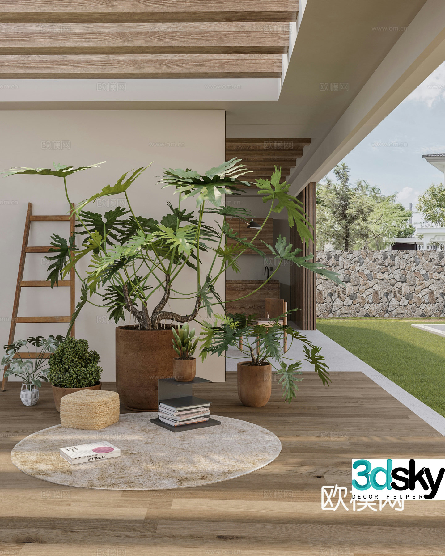 3D model of the 3D model of the 3D potted plant potted plant