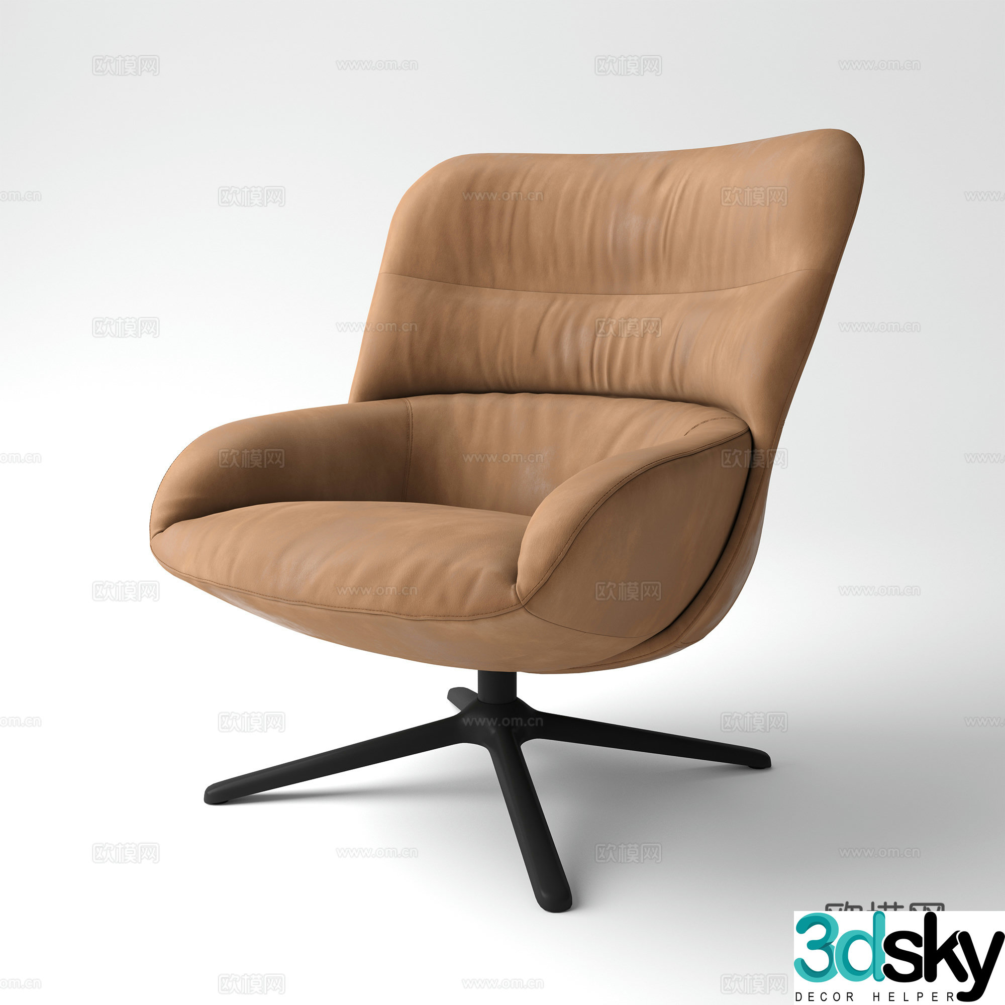 Modern Italian armchair 3d model
