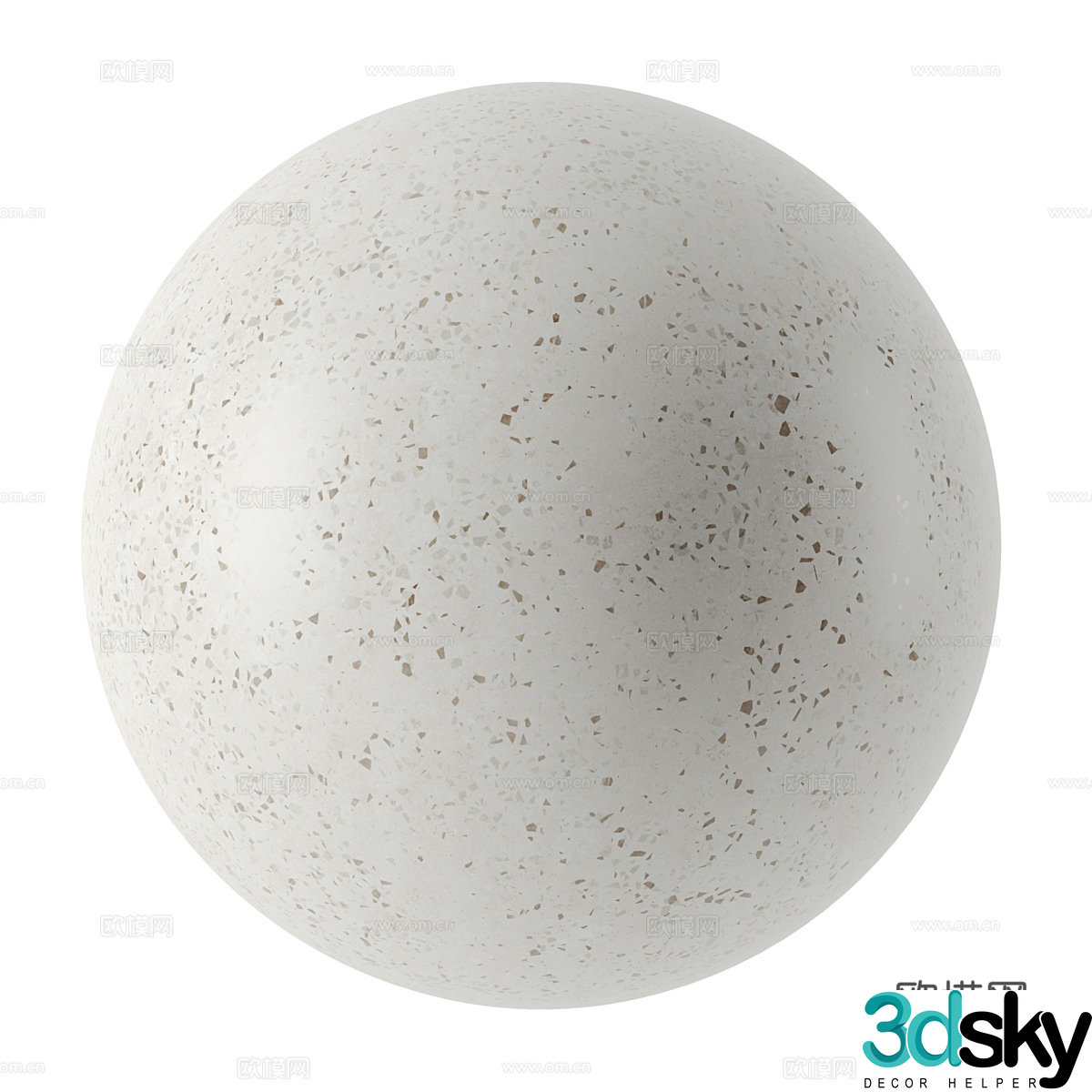 Modern simple other materials Terrazzo wall Terrazzo floor 3D model