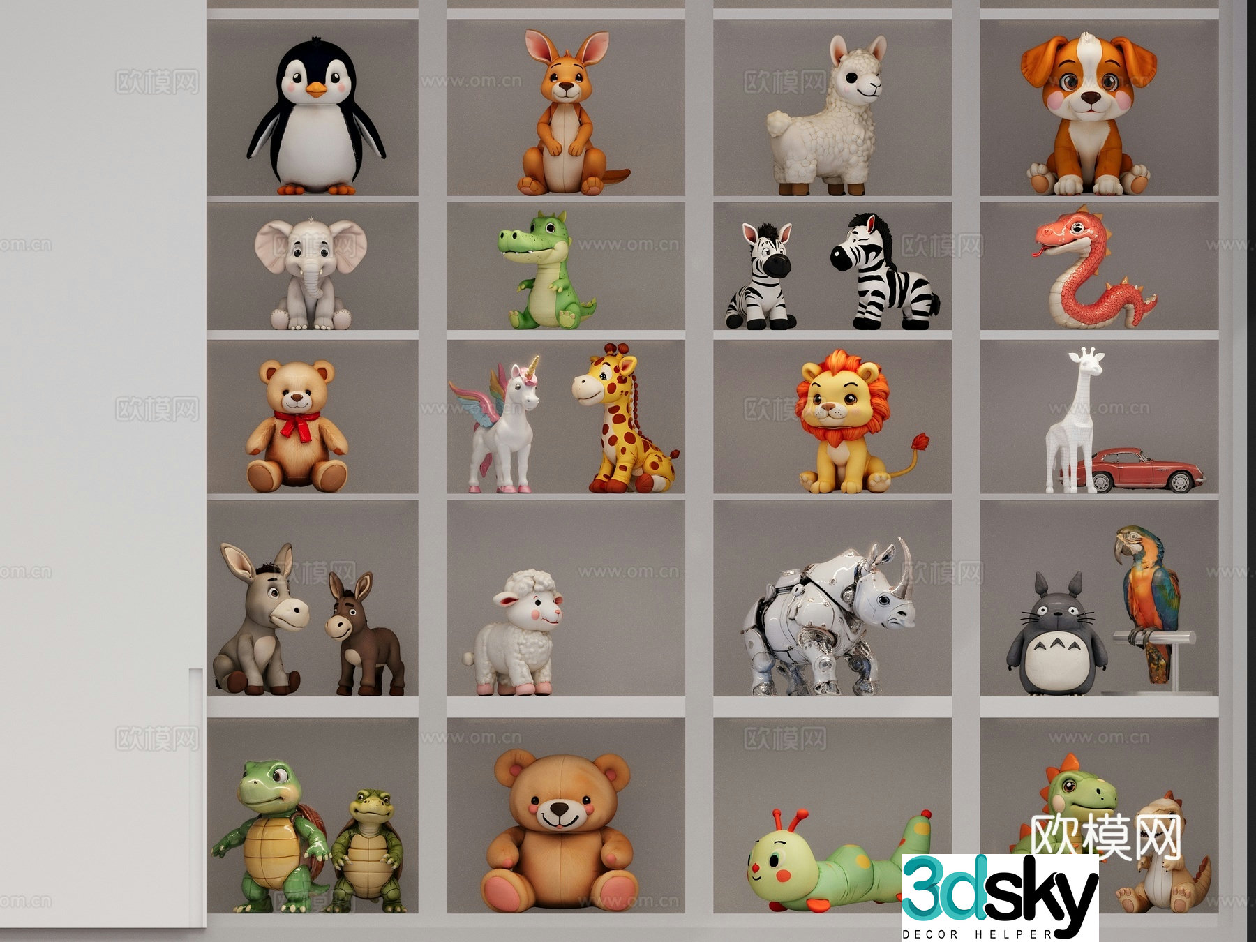 Children’s toy cabinet 3d model