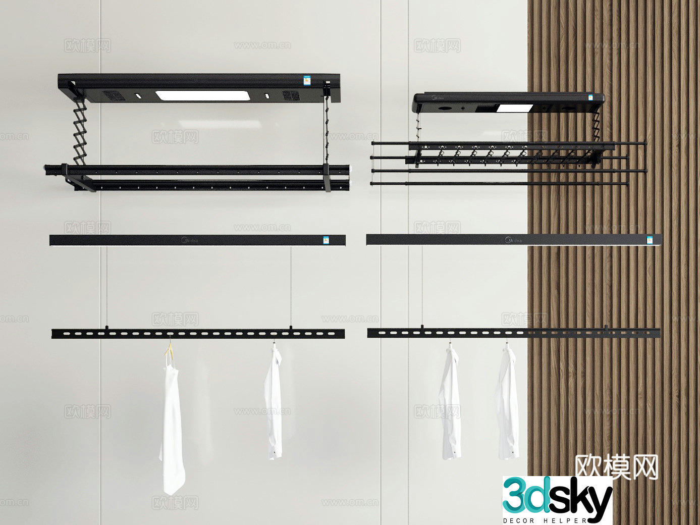 Clothes rod 3d model