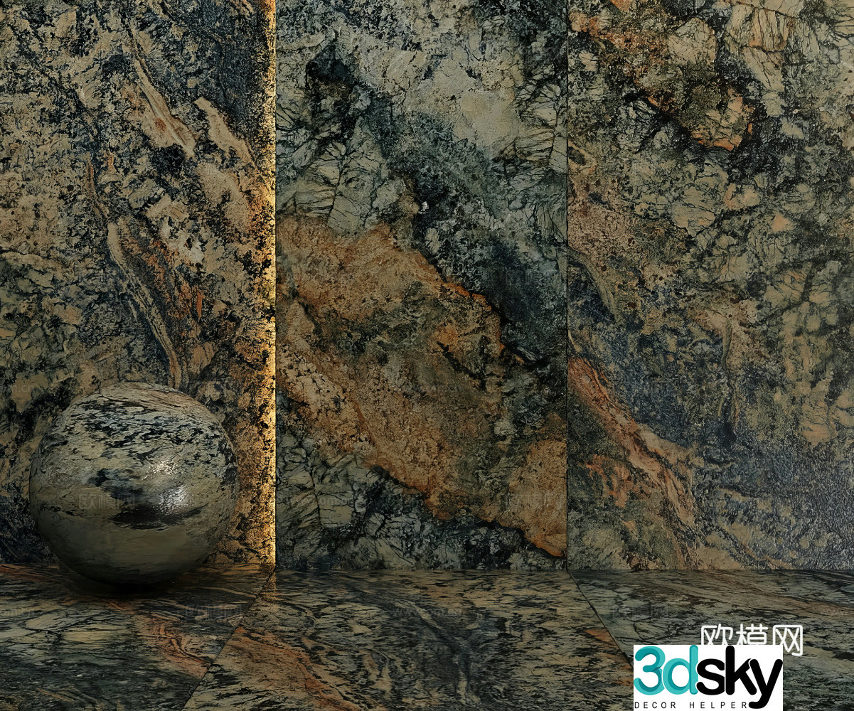 Luxury stone marble 3d model