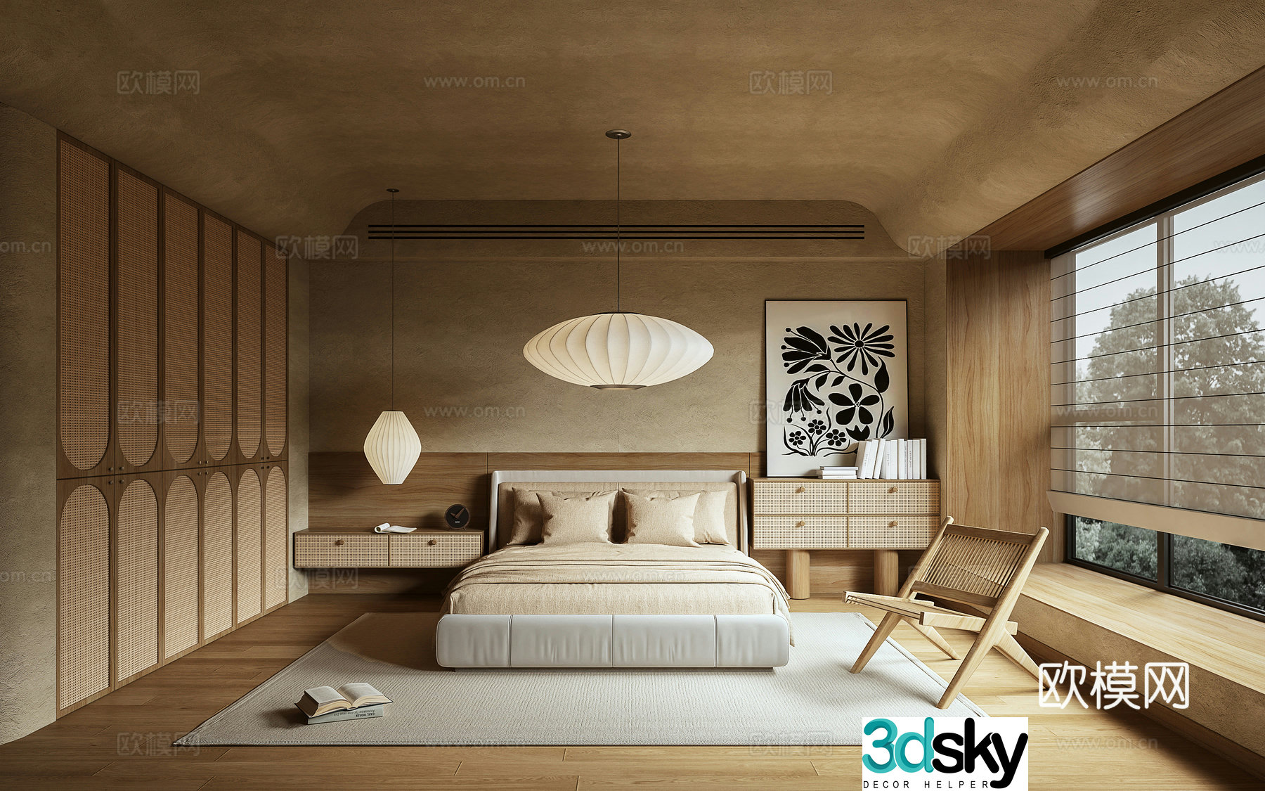 Wasabi bedroom 3d model