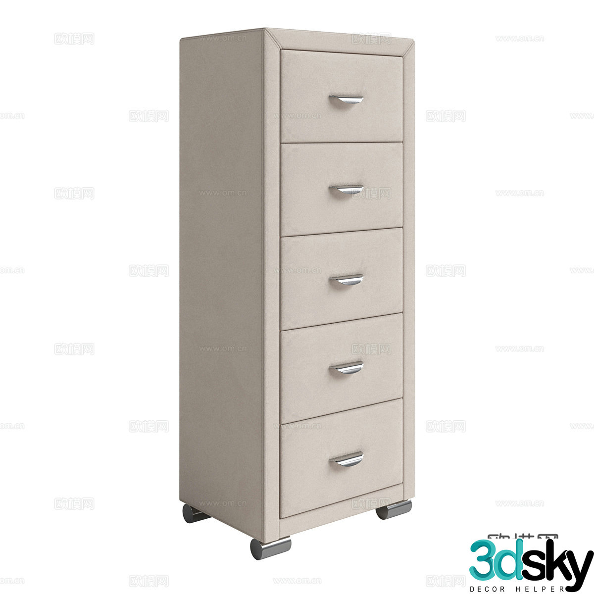 Modern simple chest of drawers chest of drawers simple cabinets low cabinets decorative cabinets 3D model