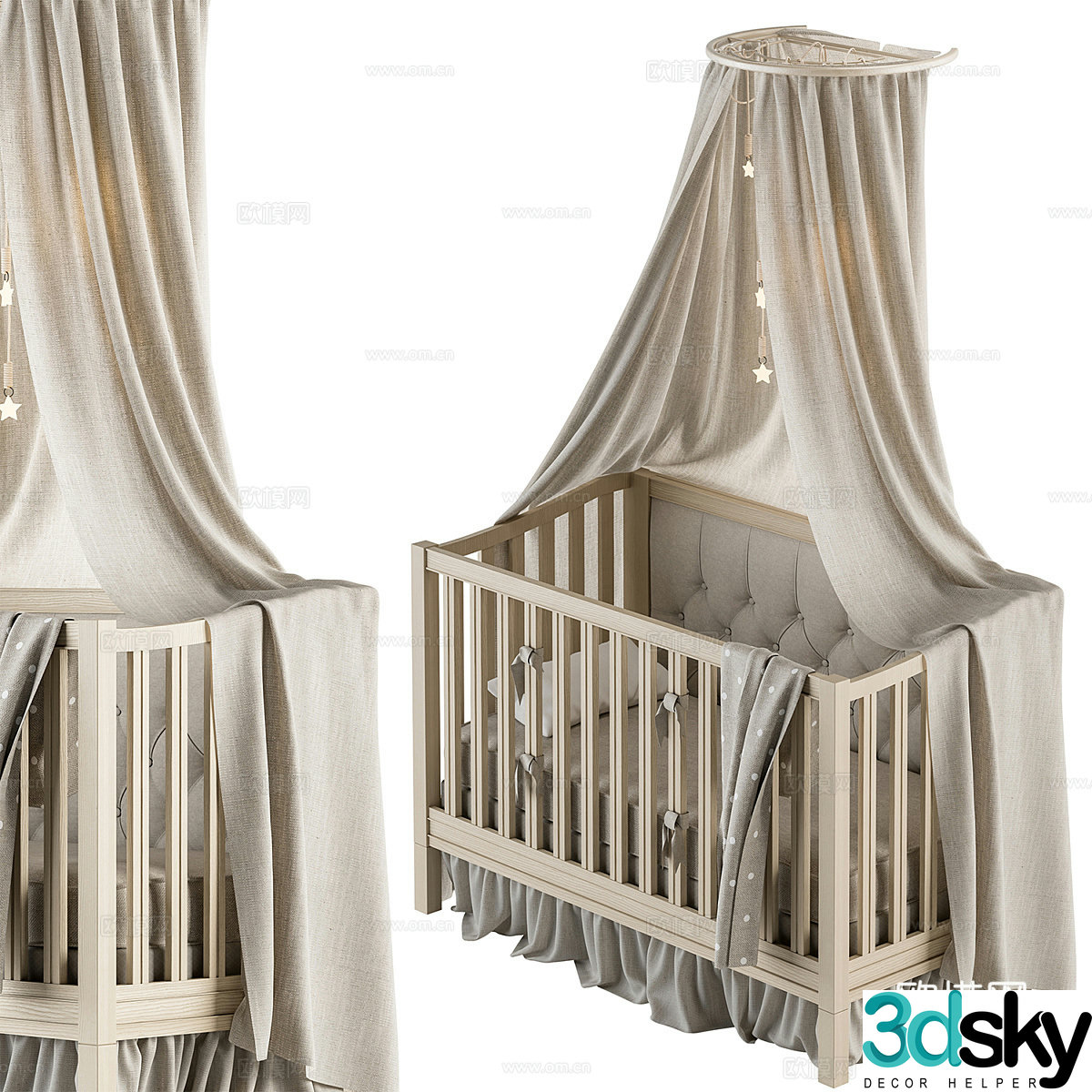 Crib 3d model