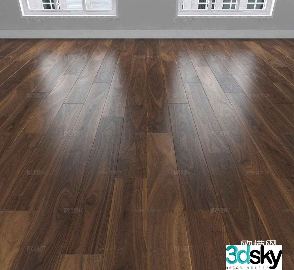 Modern wood flooring Medium old wood flooring 3d model