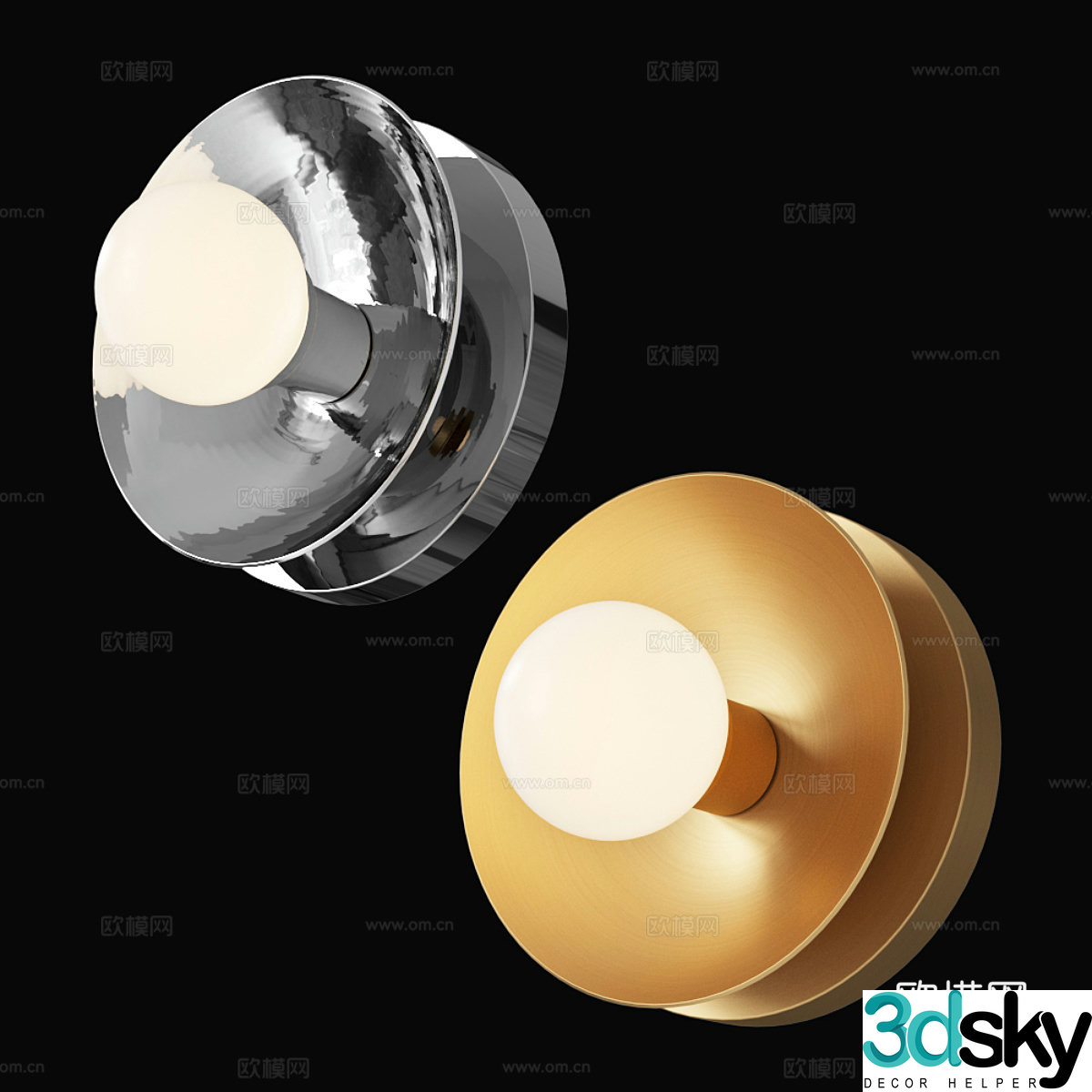 New Chinese light luxury JULIEN wall light 3d model