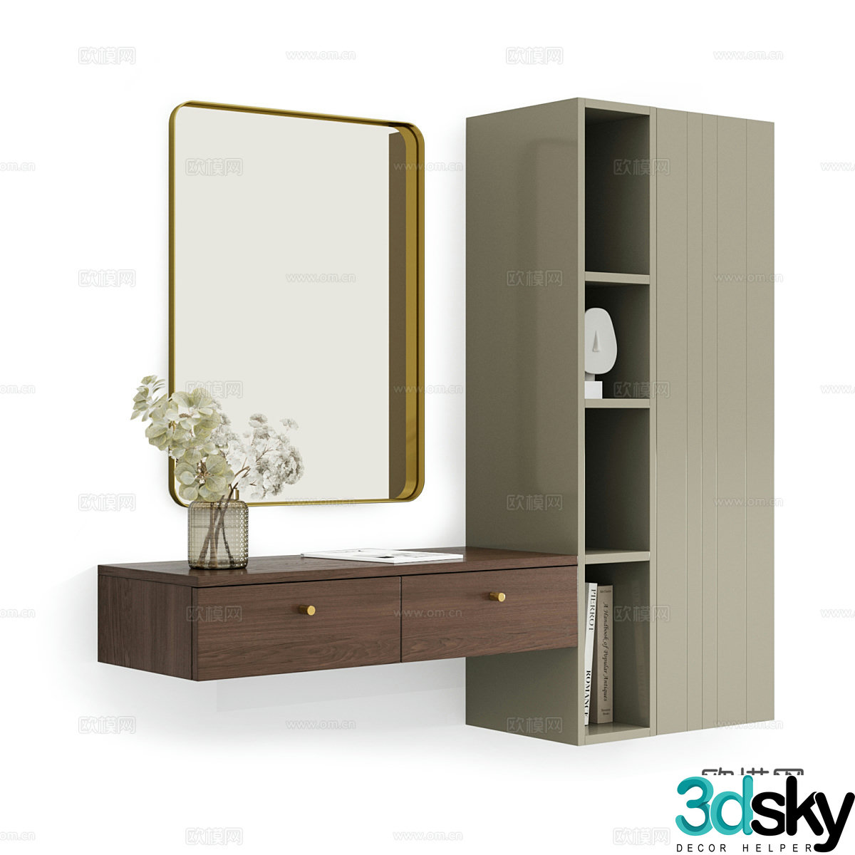 Modern simple decorative cabinet Decorative cabinet Simple cabinet Low cabinet Decorative cabinet 3d model