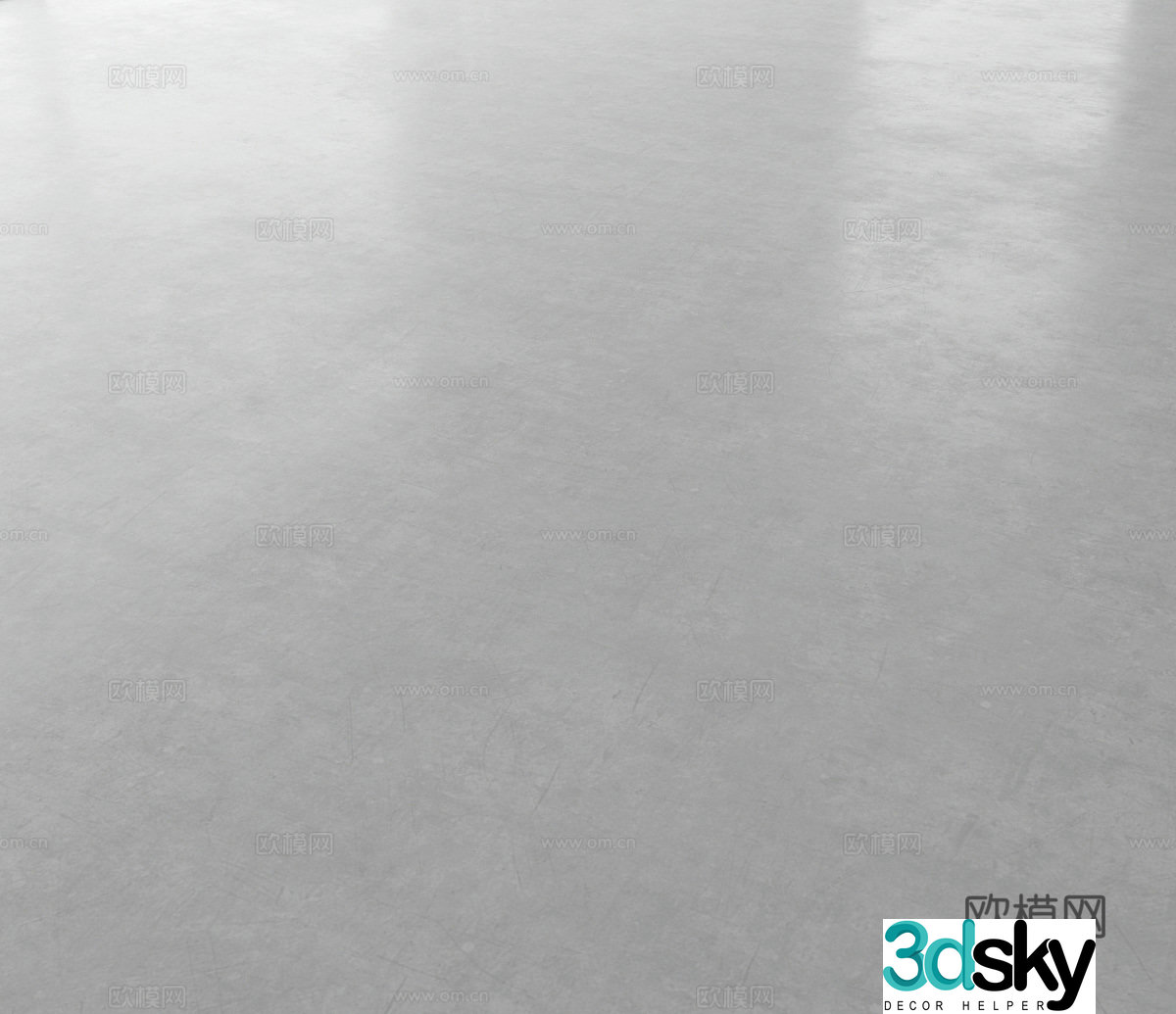 Polished concrete floor 3d model
