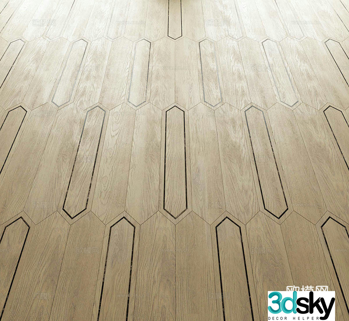 Wood flooring Modeling Wood flooring 3d model