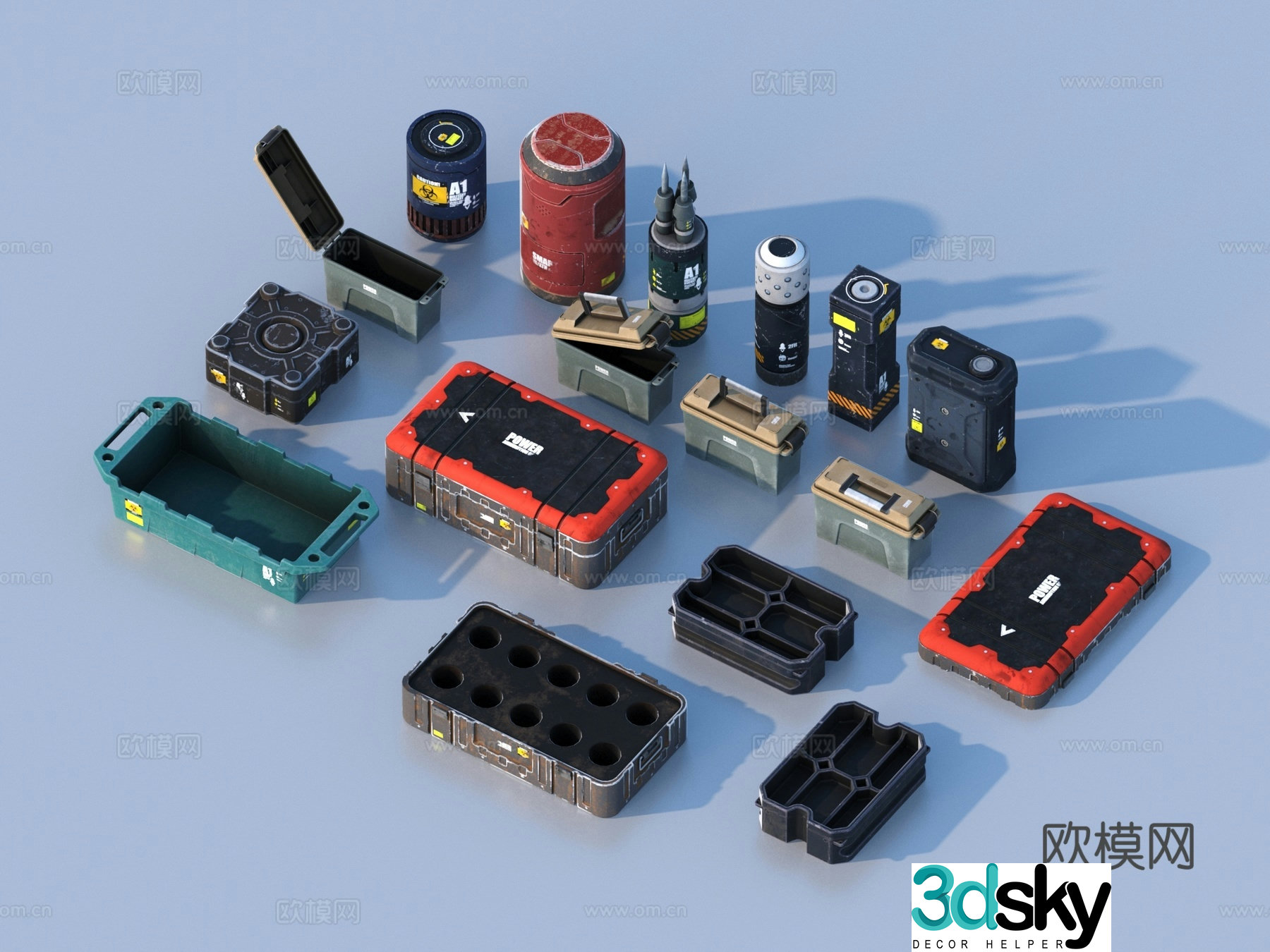 Hardware mechanical parts cabin components 3D model