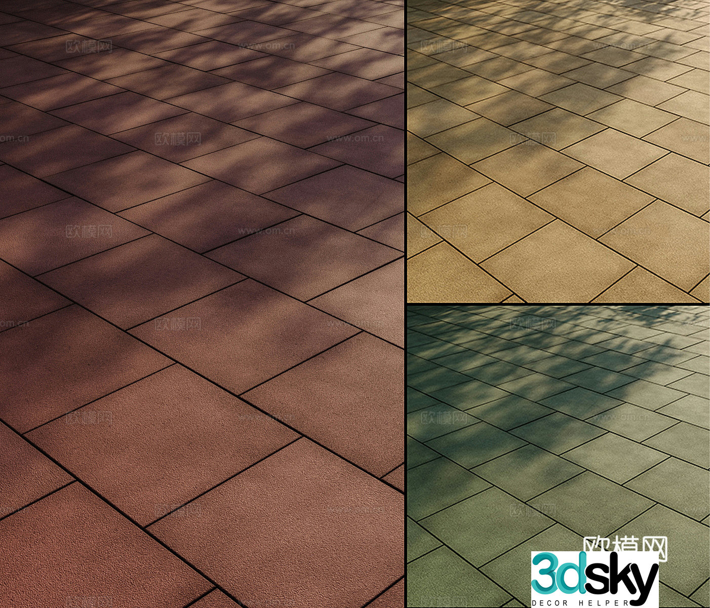 Square brick 3D model
