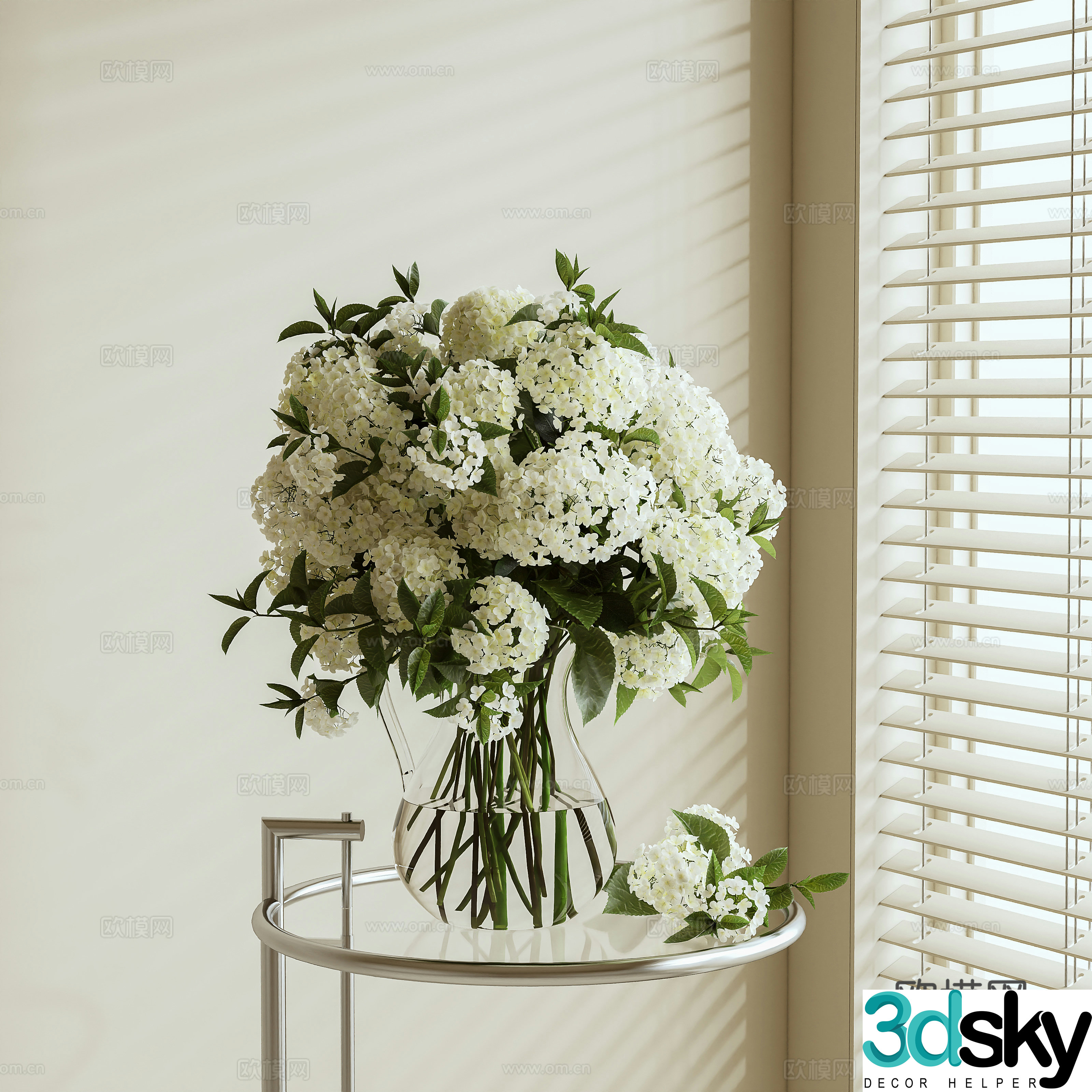 Modern flower 3d model