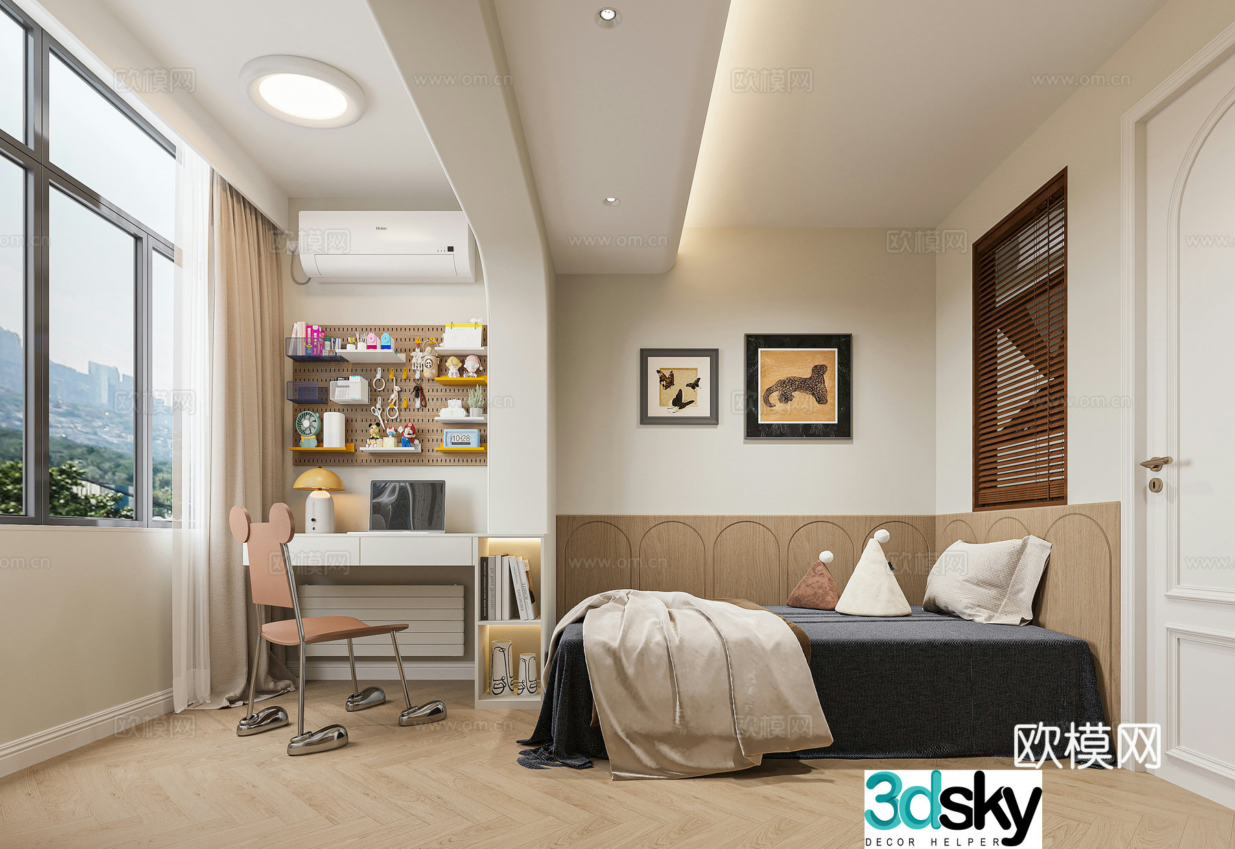 Modern children’s room 3d model