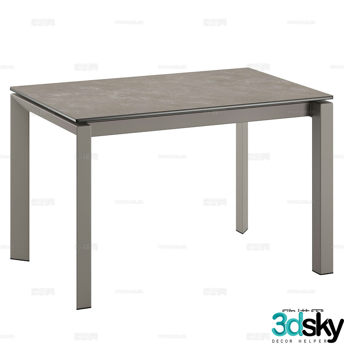 Modern Italian minimalist MARIO dining table 3D model