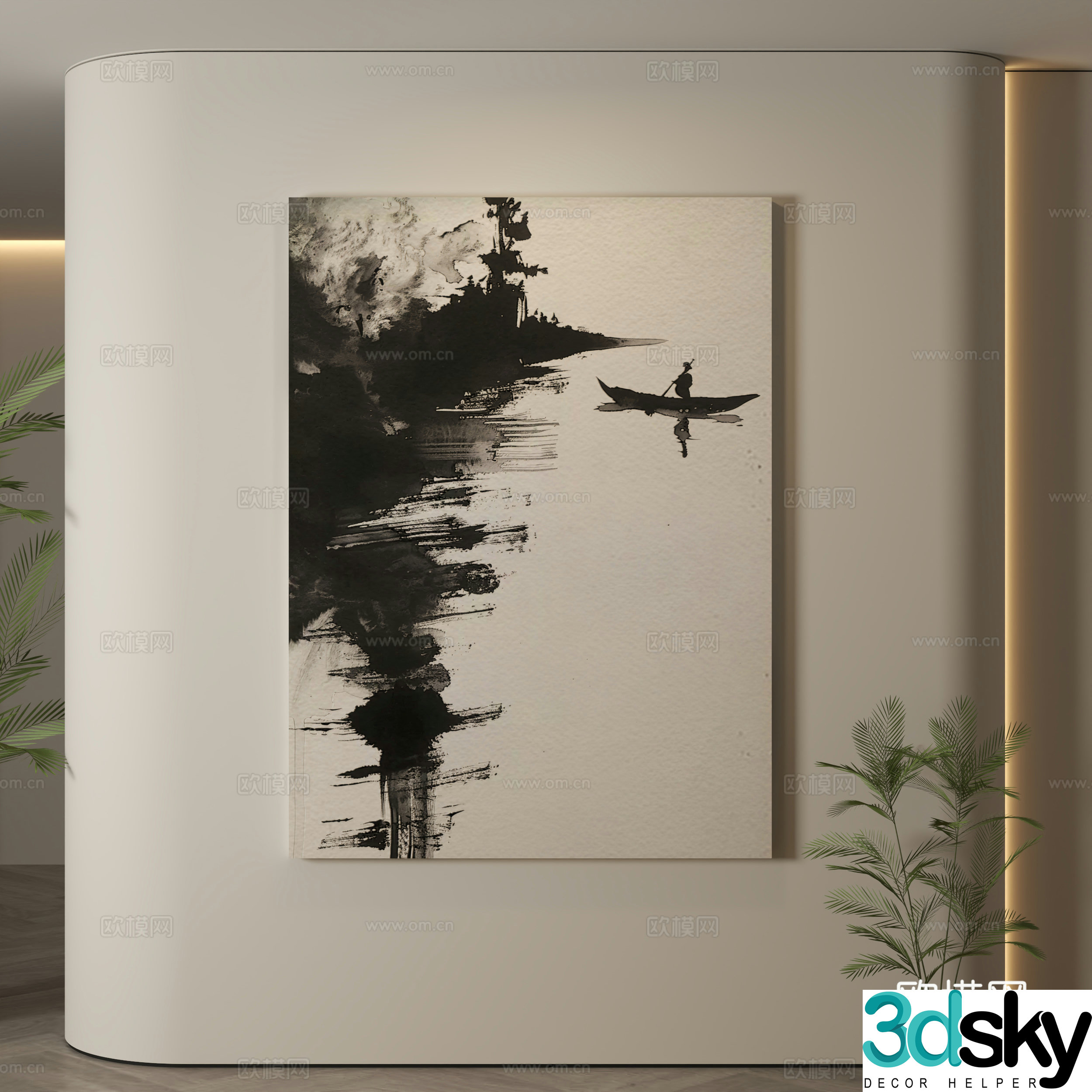 Modern hanging paintings Italian hanging paintings Simple hanging paintings Hanging paintings Decorative paintings 3D model