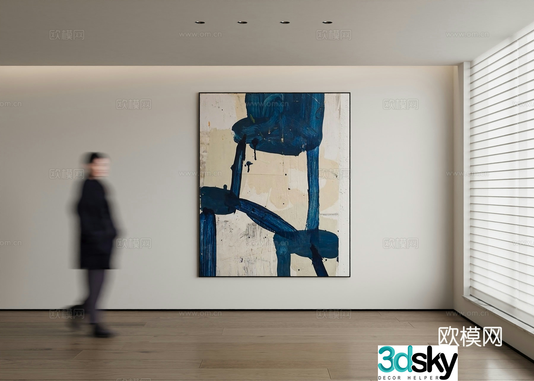 Modern decorative painting 3d model