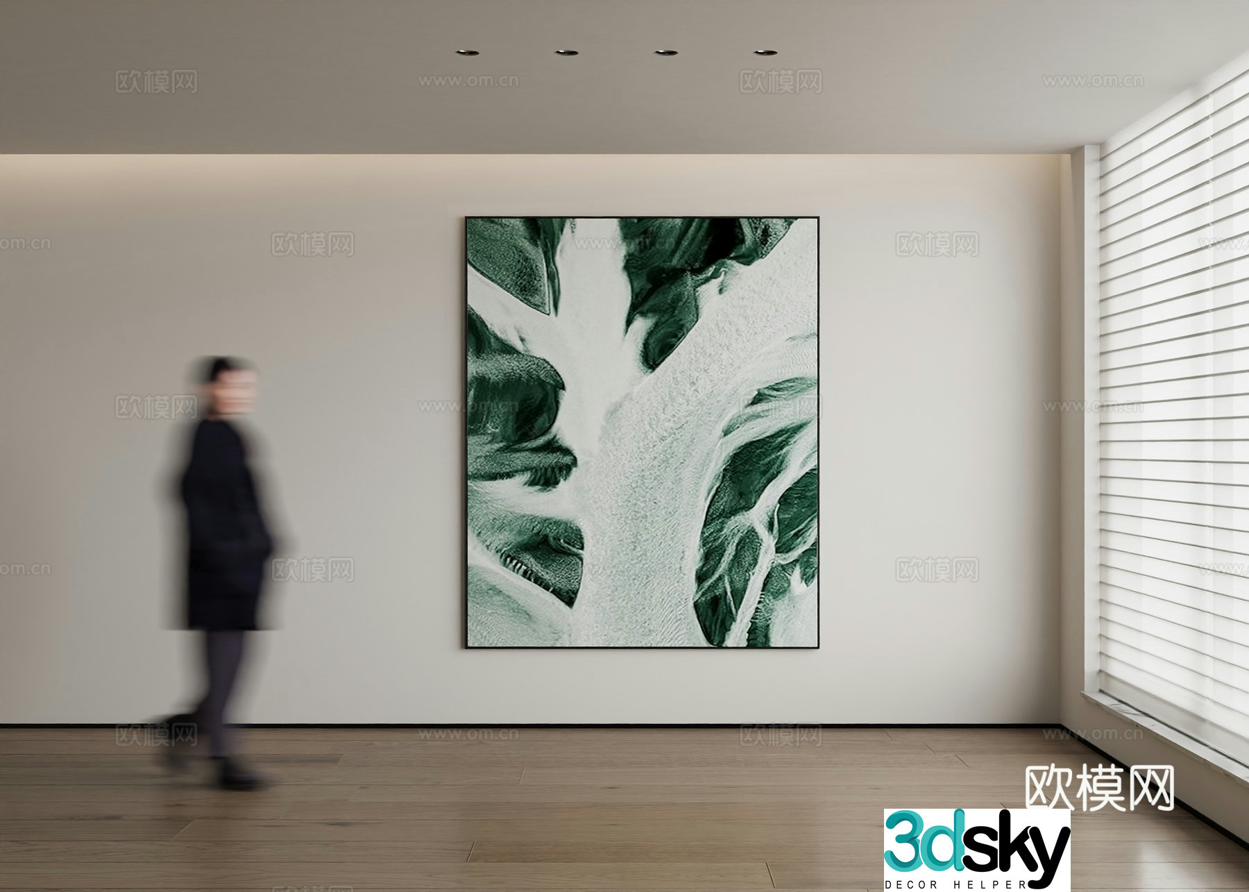 Modern decorative painting 3d model