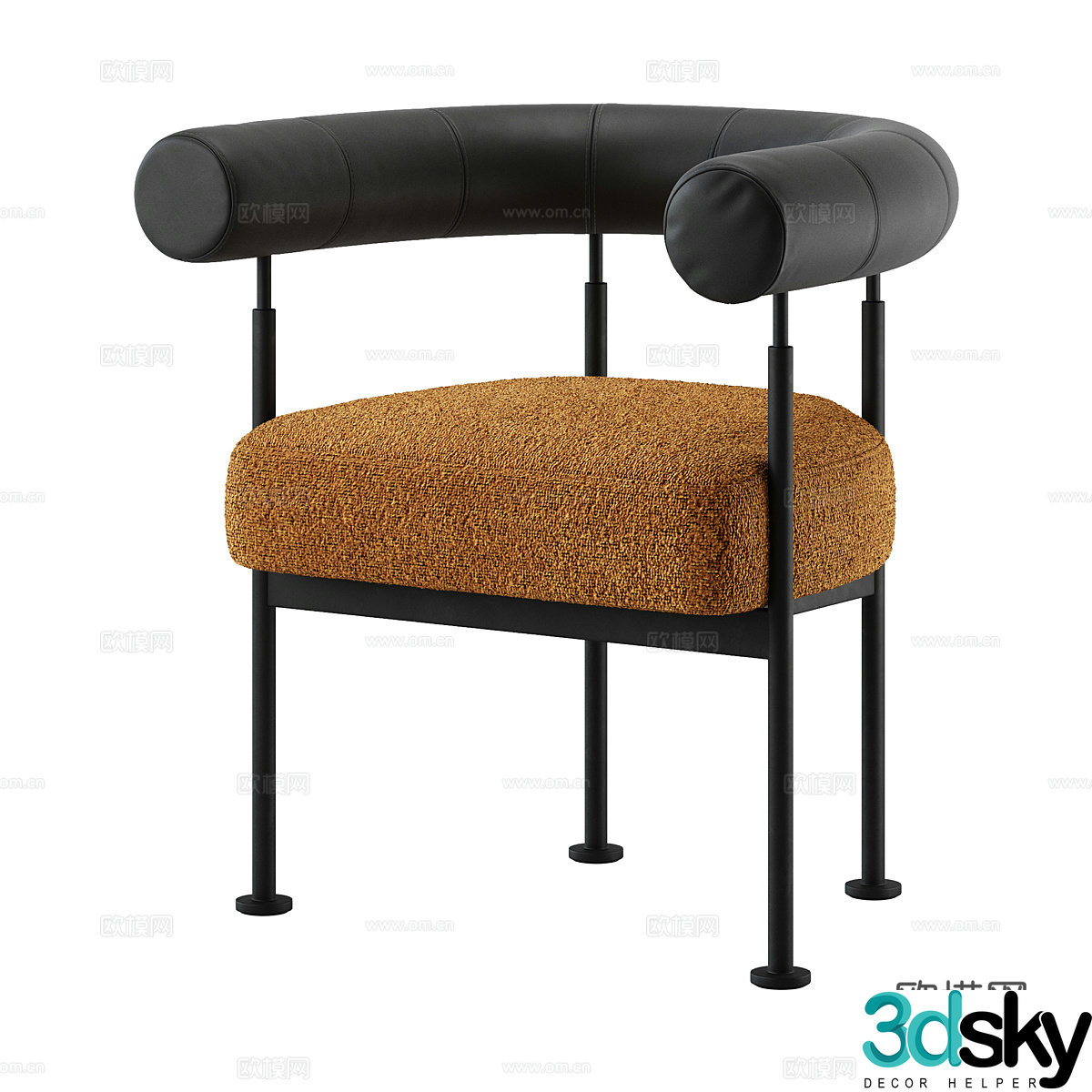 Modern simple single sofa single sofa simple sofa living room single sofa 3d model