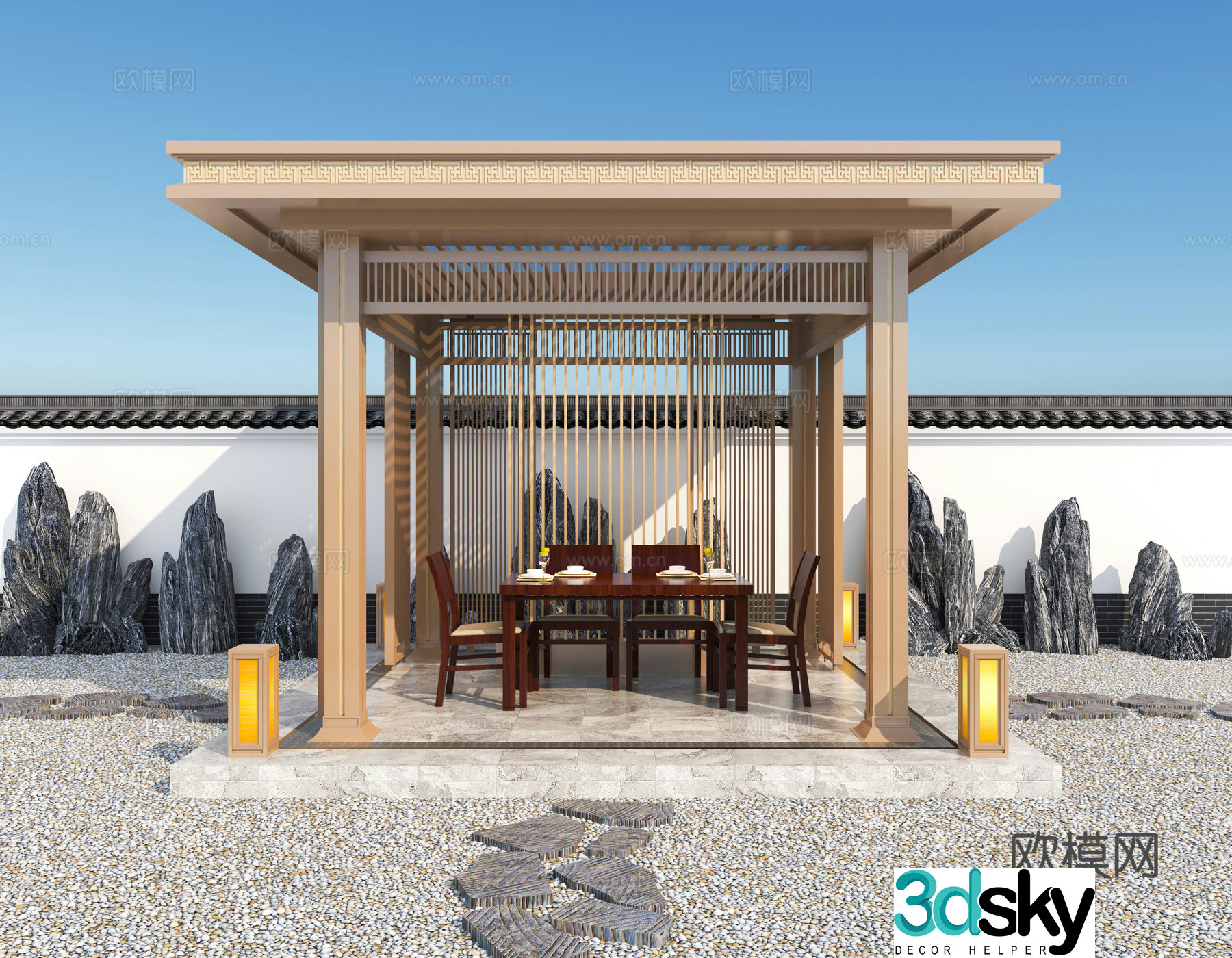 Landscape pavilion 3d model