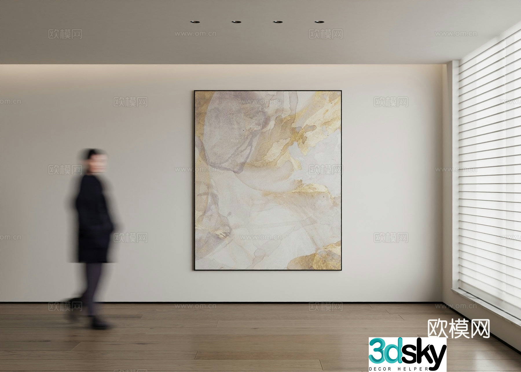 Modern decorative painting 3d model