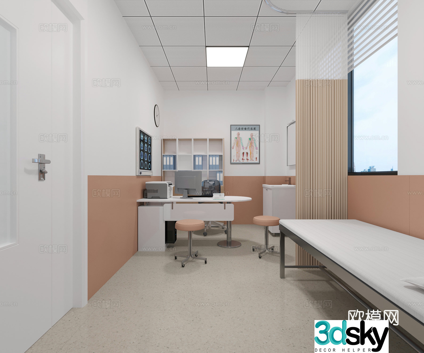 Hospital clinic 3D model