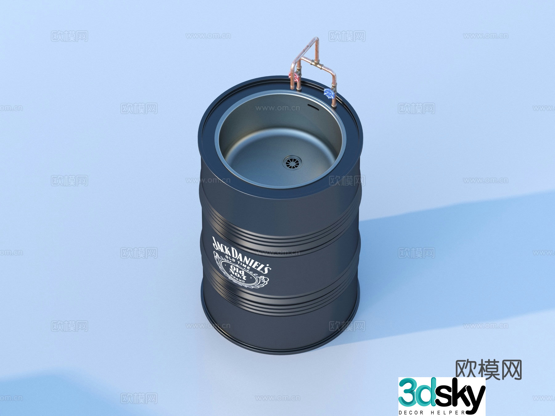 Wash basin Experimental equipment 3D model