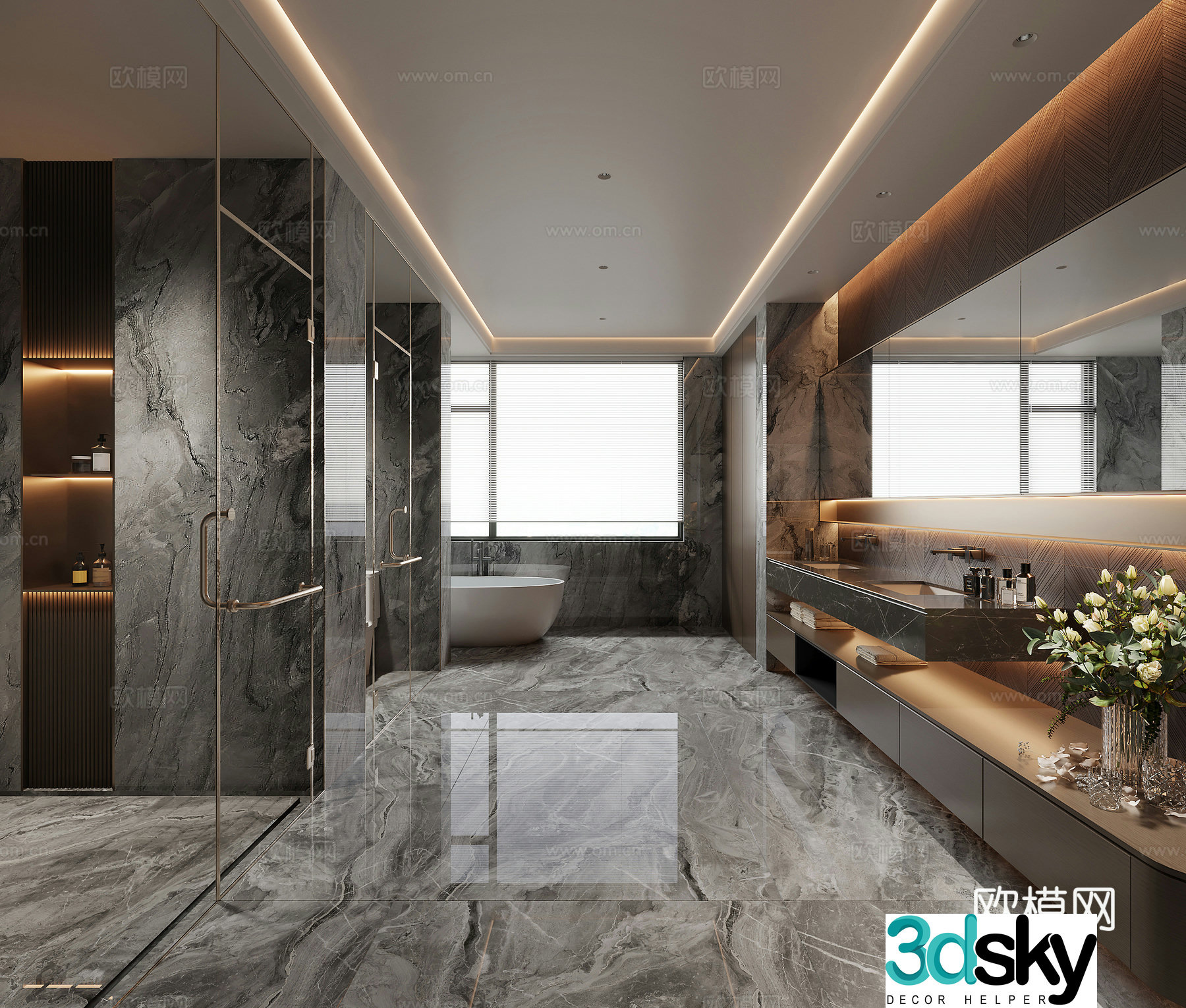 Modern bathroom 3d model