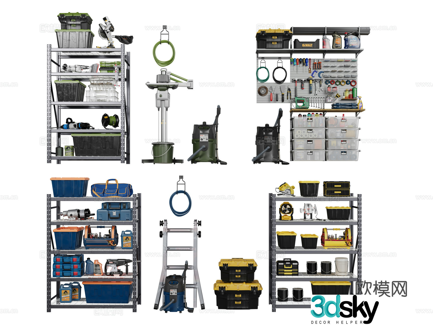 Modern hardware tool box Hardware tool 3d model