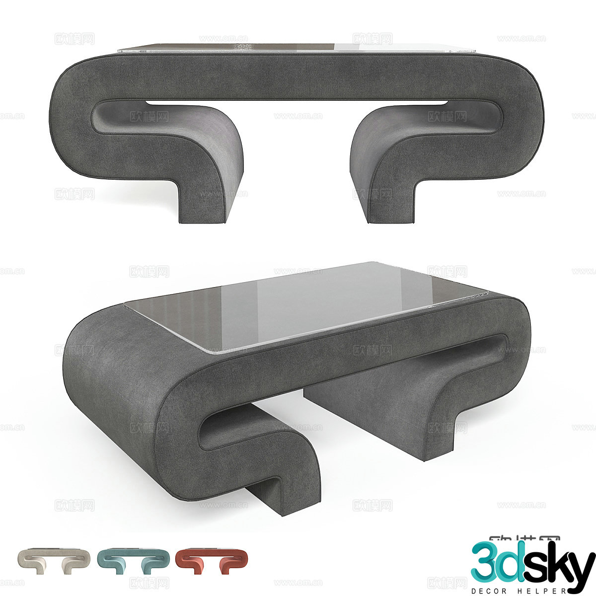 3d model of office desk