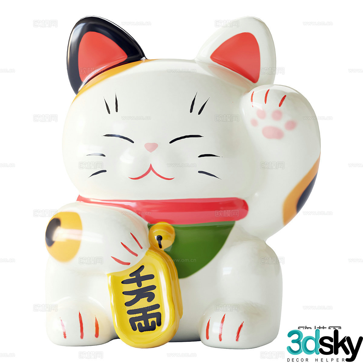 3D model of lucky cat