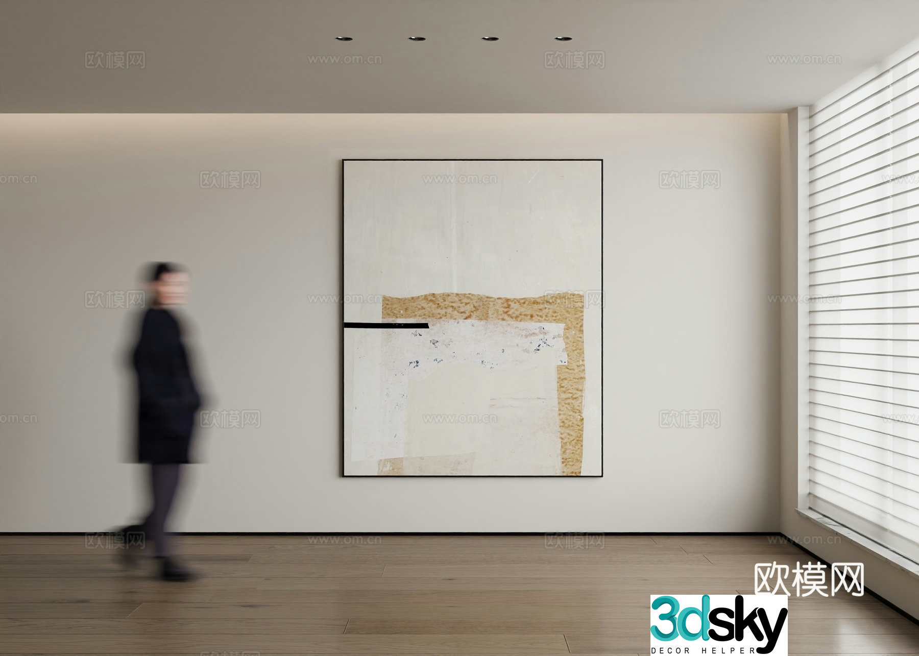 Modern decorative painting 3d model
