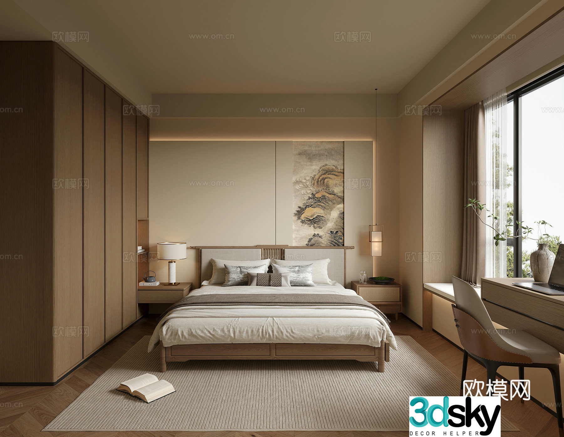 Song’s aesthetic bedroom 3D model